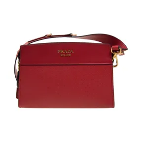 普拉达/Prada  红色 牛皮 斜跨包 1BH043-2EVU-F0011