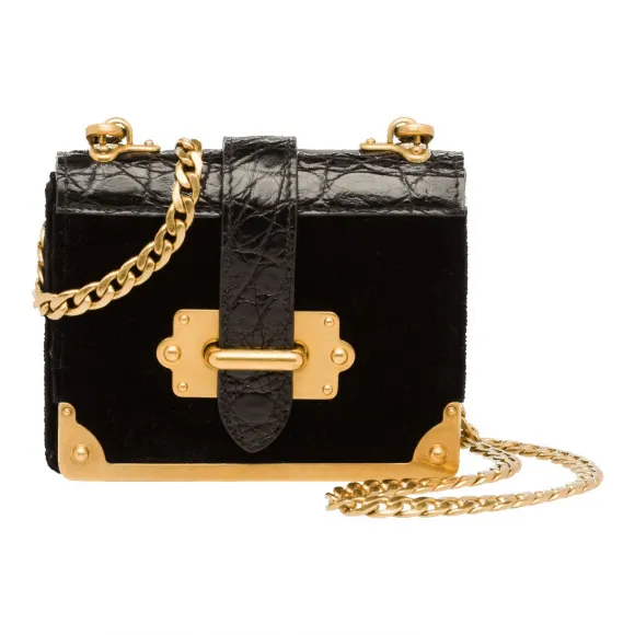 普拉达/Prada 黑色  手袋 1BH058 2BH0 F0002