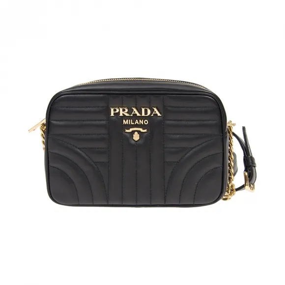 普拉达/Prada  黑色 牛皮 斜挎包 1BH084-2D91-F0632