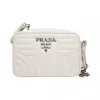 普拉达/Prada  白色 牛皮 斜挎包 1BH084-2D91-F097X