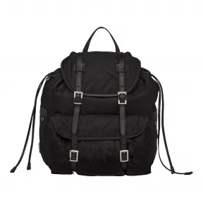 普拉达/Prada 黑色  双肩包 1BZ016 2BL9 F0002