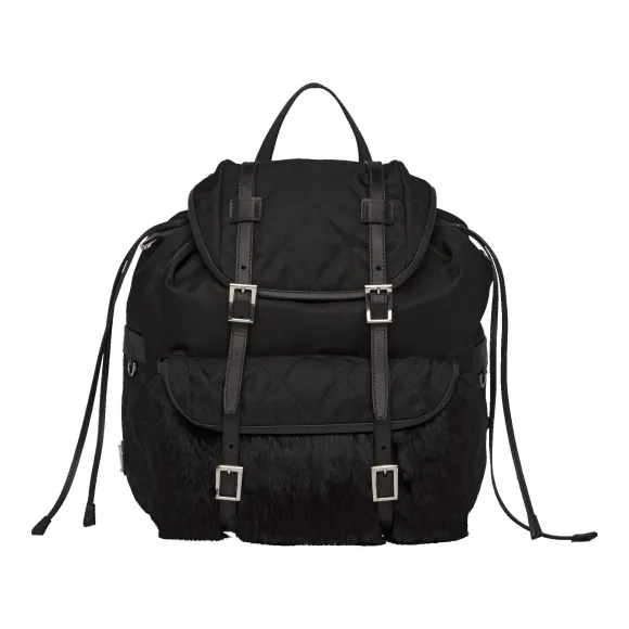 普拉达/Prada 黑色  双肩包 1BZ016 2BL9 F0002