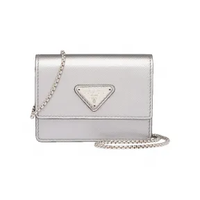 普拉达/Prada 配肩带Saffiano 皮革卡片夹 1DH075 2D9O F0135