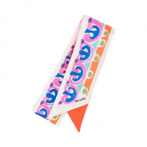 普拉达/Prada 印花丝质缎带 1FF008-2CA2-F0049