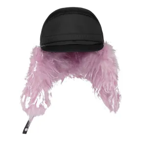 普拉达/Prada 马海毛耳罩尼龙棒球帽 1HC180-2CJU-F0J2V