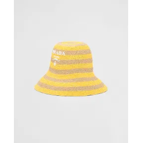 普拉达/Prada 酒椰纤维遮阳帽 1HC264-2D1N-F0M7F