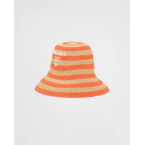 普拉达/Prada 酒椰纤维遮阳帽 1HC264-2D1N-F0P6K