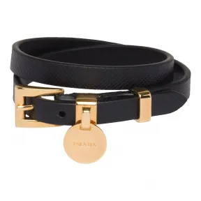 普拉达/Prada My Character Saffiano 皮革手环 1IB279-EXP-F0002