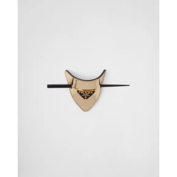 普拉达/Prada 亮面皮革发簪 1IF004-ZO6-F0522