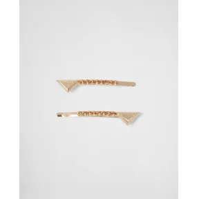 普拉达/Prada 装饰元素黄铜发夹 1IF098-2CK4-F03CR