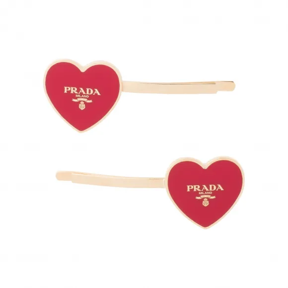普拉达/Prada 爱心造型发夹 1JF052 2DFT F068Z