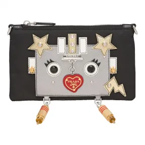 普拉达/Prada 黑色 女士 手包 1MB008 ELT F0002