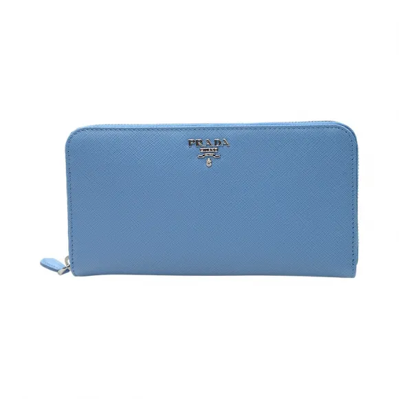 普拉达/Prada  蓝色 牛皮 钱包 1ML506-QWA-F0PN2