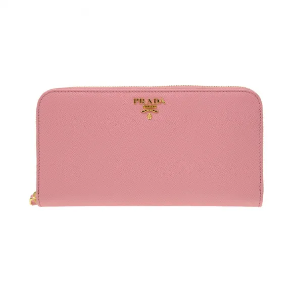 普拉达/Prada  粉红色 牛皮 钱包 1ML506-QWA-F0442