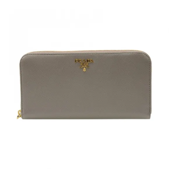 普拉达/Prada  灰色 牛皮 钱包 1ML506-QWA-F0572