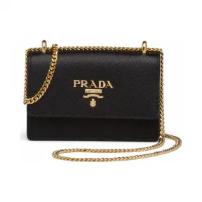 普拉达/Prada 配肩带Saffiano 皮革卡片夹 1MR017-QWA-F0002