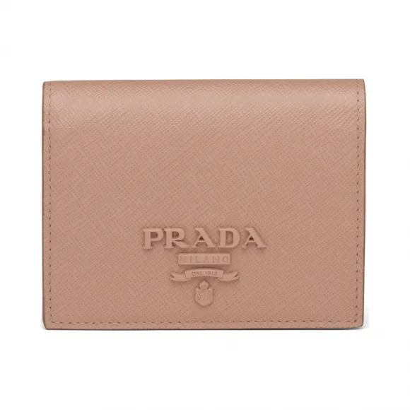 普拉达/Prada 小号 Saffiano 皮革钱夹 1MV204-2EBW-F0236