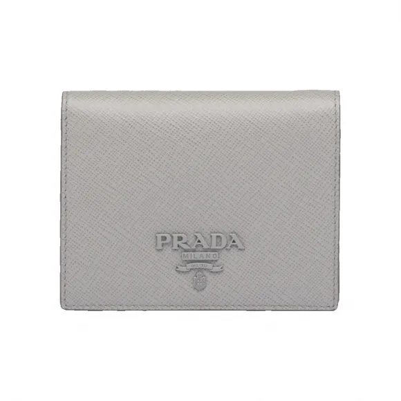 普拉达/Prada 小号 Saffiano 皮革钱夹 1MV204-2EBW-F0424