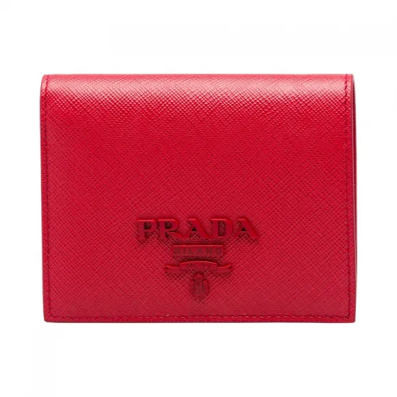 普拉达/Prada 小号 Saffiano 皮革钱夹 1MV204-2EBW-F068Z
