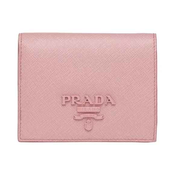 普拉达/Prada 小号 Saffiano 皮革钱夹 1MV204-2EBW-F0924