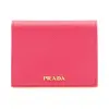 普拉达/Prada 牡丹粉  钱夹 1MV204 QME F0505
