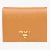 普拉达/Prada 焦糖色+亮黄色  钱夹 1MV204 ZLP F0JGS