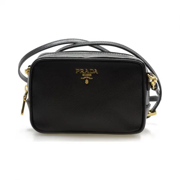 普拉达/Prada  黑色 牛皮 斜跨包 1N1674-053-F0002