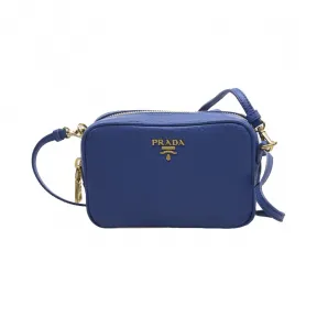 普拉达/Prada  蓝色 牛皮 斜跨包 1N1674-BBE-F0215