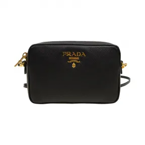 普拉达/Prada  黑色 牛皮 斜跨包 1NF006-053-F0002