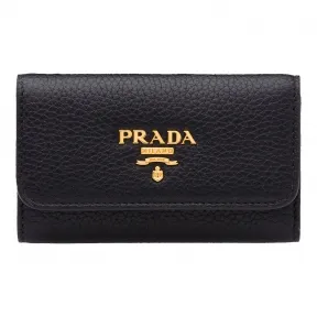 普拉达/Prada 黑色/红色  钥匙包 1PG222 2BG5 F0LJ4