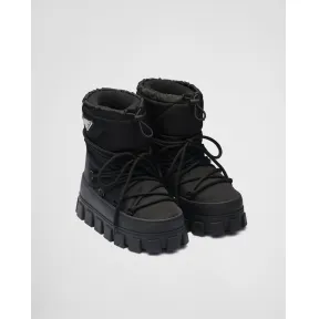 普拉达/Prada 尼龙华达呢雪地派对靴 1U007N-3LFV-F0002