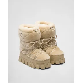 普拉达/Prada 羊皮毛雪地派对靴 1U032N-173-F0379