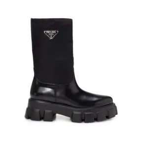 普拉达/Prada 白色 后背三角形徽标花朵喇叭裙 131093S2111YUB-F0964