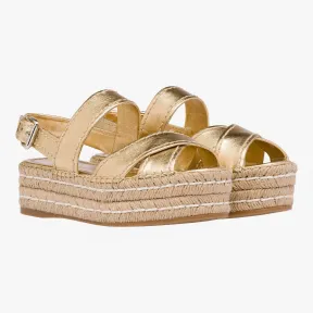 普拉达/Prada 铂金色  便鞋 1X375G 55L F0522