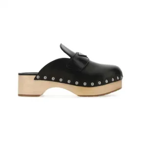 普拉达/Prada 粉色 Monolith 光滑皮革剪羊毛中筒靴 1W380M-3LDQ-F0442