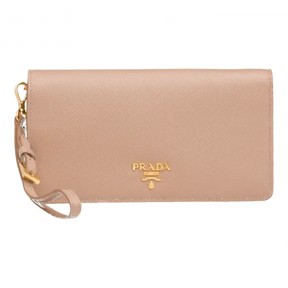 普拉达/Prada 豆沙米色  手机包 1ZH029 QWA F0770