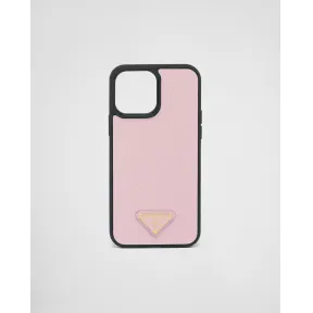 普拉达/Prada Saffiano皮革iPhone 13 Pro Max手机壳 1ZH150-QHH-F0E18