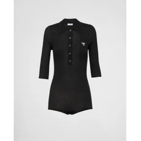 普拉达/Prada 羊绒和丝质连体衣 28081-12O2-F0002
