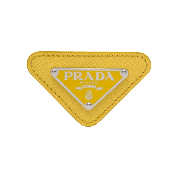 普拉达/Prada Saffiano 皮革饰边三角形徽章 2IS061-QHH-F0377