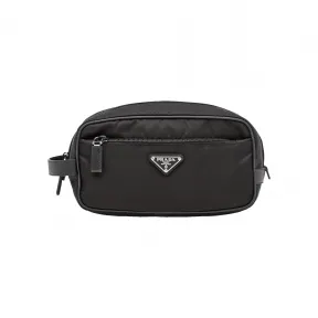 普拉达/Prada Re-Nylon 再生尼龙和Saffiano 皮革旅行收纳包 2NA819-2DMH-F0002