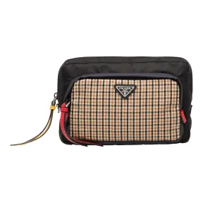 普拉达/Prada 驼色格子花纹  小包 2NE012 2BUM F0PBX