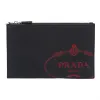 普拉达/Prada 黑色+宝石红  手拿包 2NG005 2MB8 F0H0Y