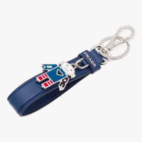 普拉达/Prada 矢车菊蓝  钥匙链 2PP005 053 F0016