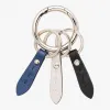普拉达/Prada 黑色+粉笔白+蓝色  钥匙链 2PP025 053 F0TYA