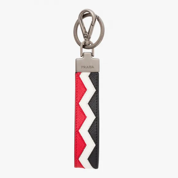 普拉达/Prada 黑色+红色  钥匙链 2PP040 2EE3 F0N98