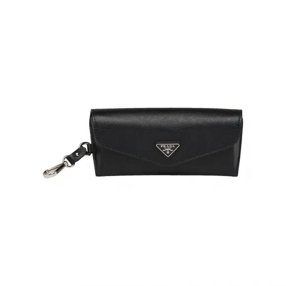 普拉达/Prada Saffiano 皮革眼镜套 2RA009-053-F0002