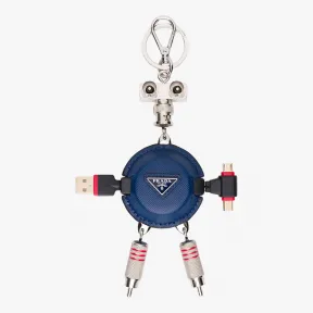 普拉达/Prada 矢车菊蓝  钥匙扣 2TR013 2E04 F0016