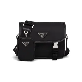 普拉达/Prada 尼龙和Saffiano 皮革斜挎包 2VD034-064-F0002
