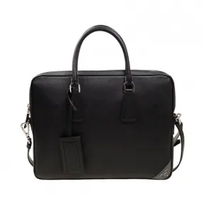 普拉达/Prada 黑色+水银色  公文包 2VE368 9Z2 F0R8F