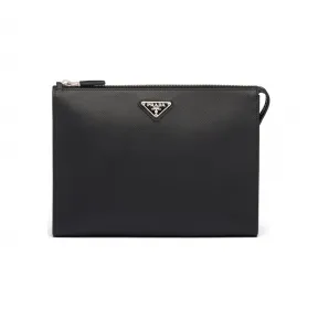 普拉达/Prada Saffiano 皮革手拿包 2VF030-9Z2-F0002